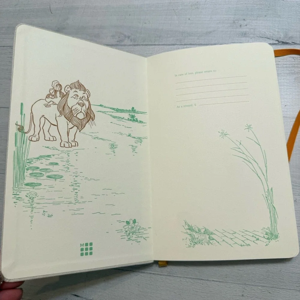 Moleskine Limited Edition Wizard of Oz Notebook, cowardly lion (5